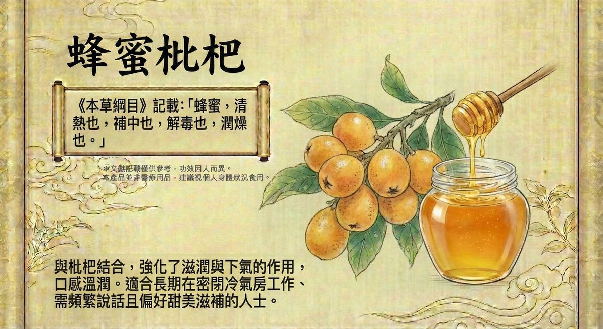 蜂蜜枇杷 - 【潤肺止咳, 秋冬熱搜】